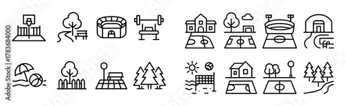 Minimalist Sports Icons