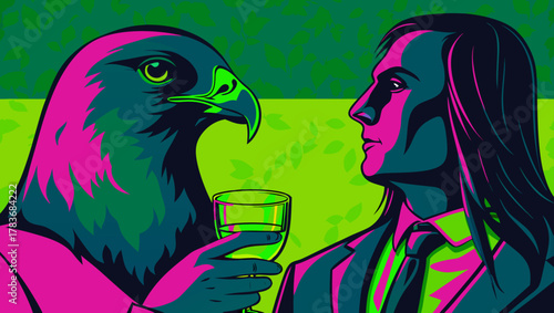 A Toast Between Worlds An Anthropomorphic Encounter