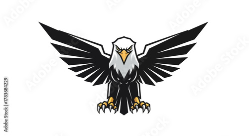 Majestic eagle emblem with outstretched wings signifying strength and freedom