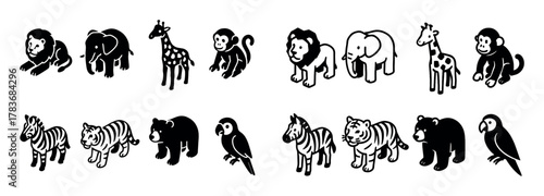Zoo Animal Icons