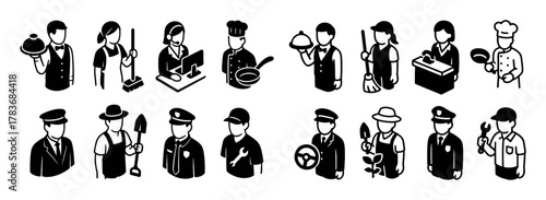 Service Staff Icons