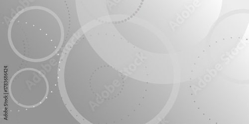 Abstract white geometric overlapping circle background with shadow. abstract dotted wave background. hand drawn dotted path route line isolated.  