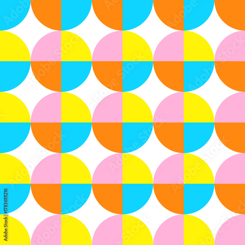 seamless pattern with colorful circles