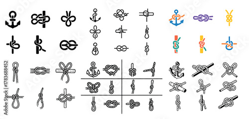 Variety of knot designs and illustrations