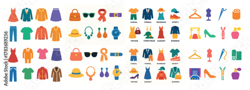 Colorful fashion icons for every style