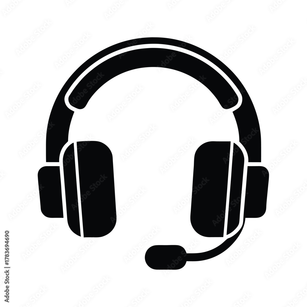 Fototapeta premium Gaming Headset Icon