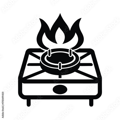 Gas Burner Stove Icon