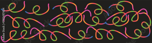 Modern gradient banner with bold colors and text