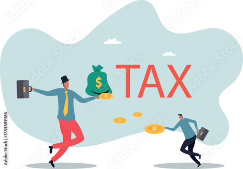 Tax payment or losing money without tax planning.about a man and his life.