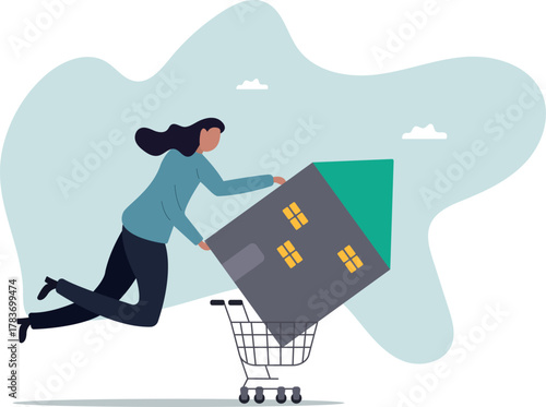 Home buyer, purchasing new house, real estate, property investment or mortgage .about a man and his life.