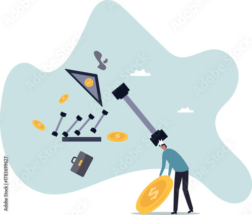 Banking collapse or bank run, financial crisis or bankruptcy problem, stock market crash or credit risk,about a man and his life.