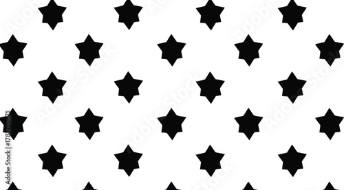 Star of David geometric seamless pattern vector background modern jewish religion texture print design.
