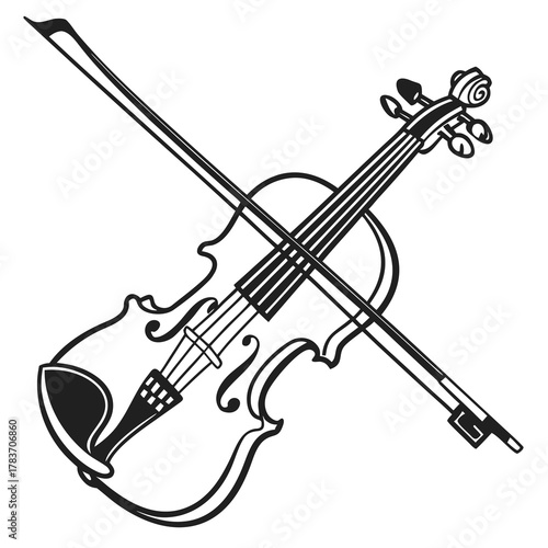 violin vector illustration