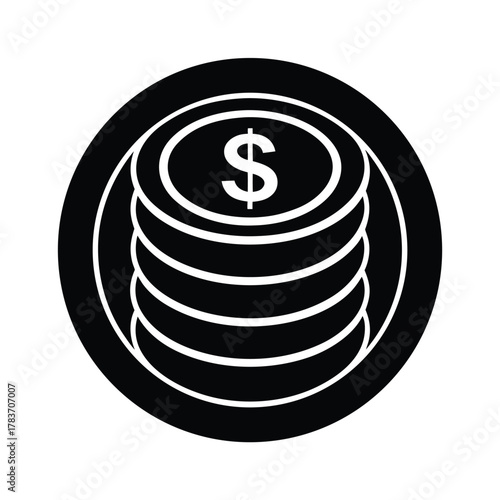 Gold Coin Stack Icon