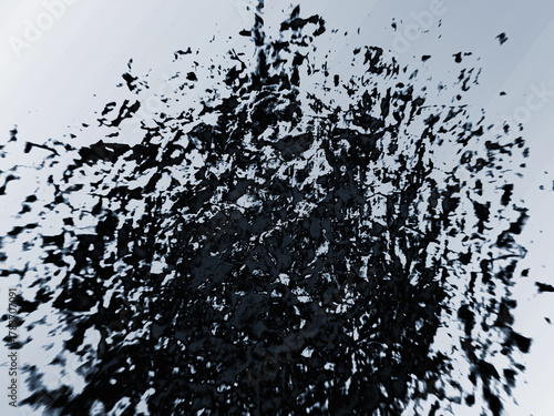 抽象的　水墨画　背景素材