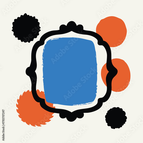 vector illustration of an abstract background with speech bubbles