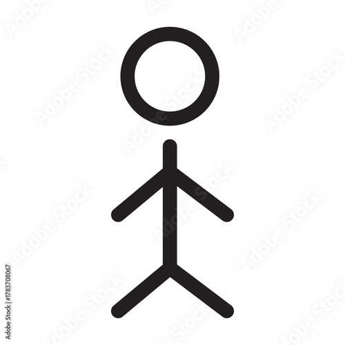 black-and-white icons representing various human figures and groups, designed for use in user interfaces, demographics, or signage.