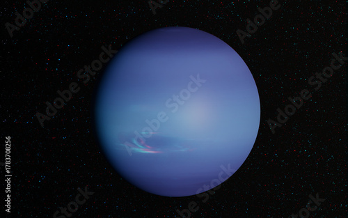 Obraz na plátne 3D anaglyph image of Neptune