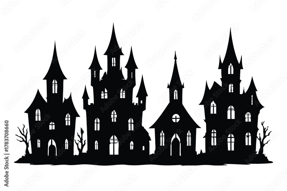 Fototapeta premium castle in the night