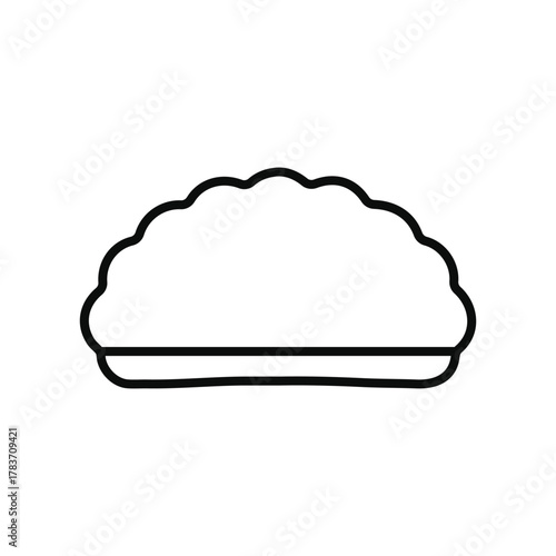 Pie Vector Icon Dessert Food Illustration
