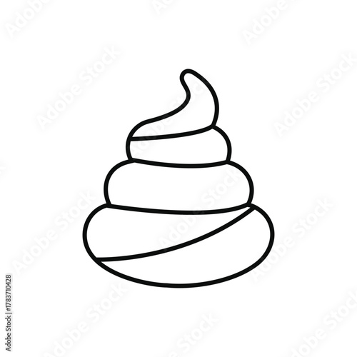 Ice Cream Vector Icon Dessert Sweet Illustration