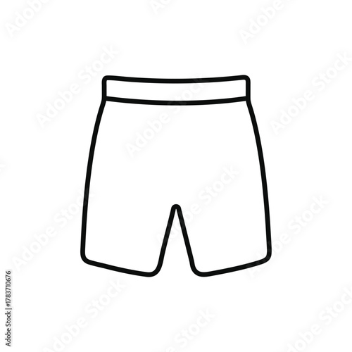 Shorts Vector Icon Clothing Apparel Illustration
