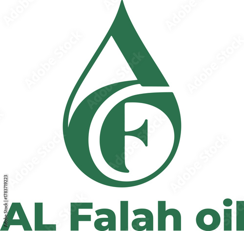 Al falah oil logo isolated on white background, a symbol of quality and reliability