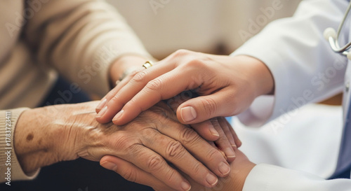 Healthcare Professional Providing Empathy and Care to Elderly