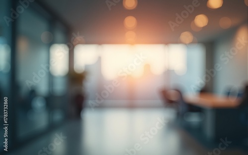 Wallpaper Mural Blurred background : blur office with bokeh light background, banner, business concept. High quality Torontodigital.ca