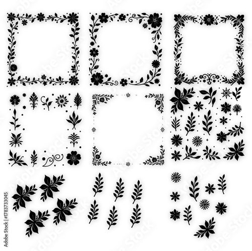 black and white vector design