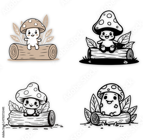 black and white vector design