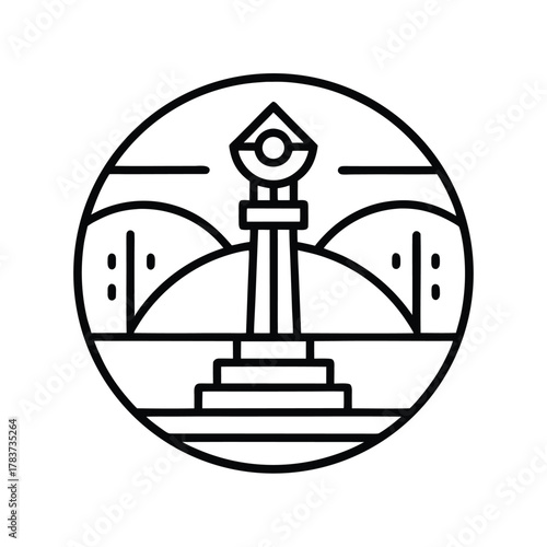 Gobekli Tepe Minimalist Line Art Design