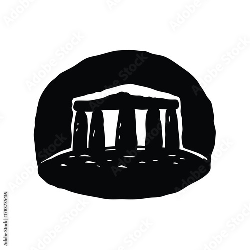 Gobekli Tepe Hand Painted Watercolor Postcard