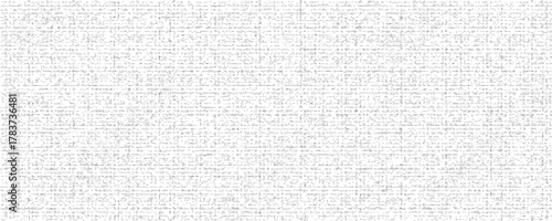 Grunge crosshatch texture with no background. Paper with a gray grid of crisscross scribbles and scratches. Burlap background. Editable vector illustration.