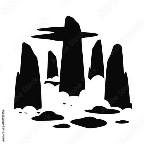 Gobekli Tepe Stones With Mystical Fog