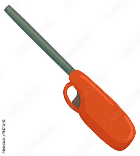 シンプルなチャッカマンのイラスト ベクター素材