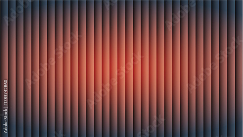 Abstract background with vertical lines and glowing red center