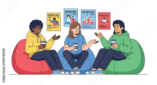 Diverse group of people collaborating and discussing ideas