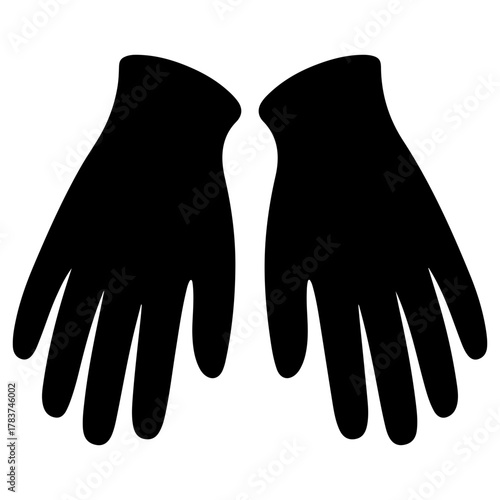 Pair of gloves, protection for hands in winter