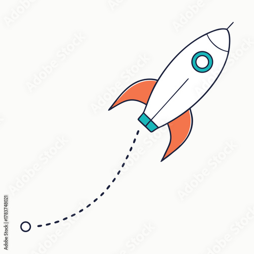 Rocket Launching with Dotted Trajectory