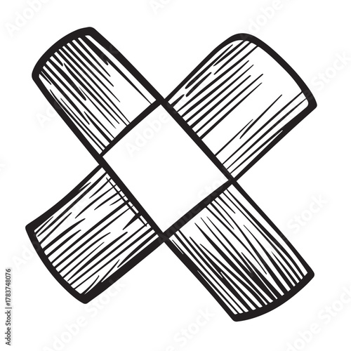 vector illustration of bandage