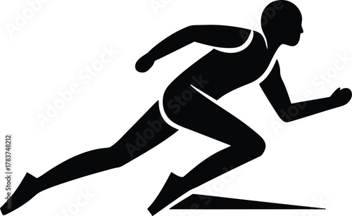 Sprint trainer vector icon.