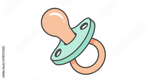 Baby Pacifier Illustration Comfort and Soothing.