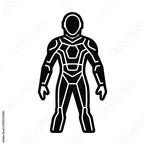 Glowing Exosuit Outline Icon