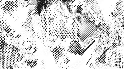 Old scratched texture overlay with worn grunge effect and dusty distressed details for vintage creative design use