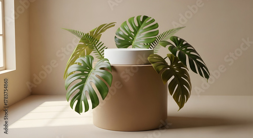 Abstract Floating Organic Shapes in Soft Pastel Colors