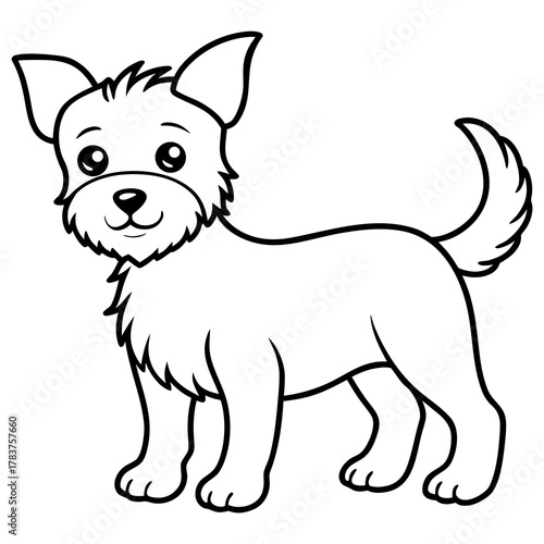 vector illustration of a dog