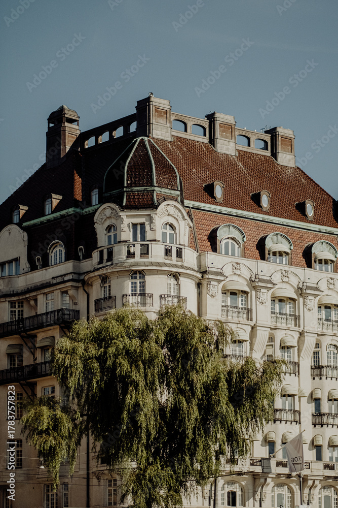Fototapeta premium Stockholm Architektur – Altstadt Gamla Stan und Stadtfassaden