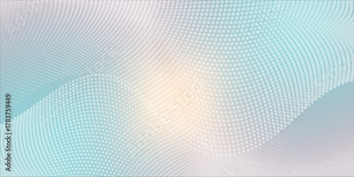 Abstract white and light gradient background with dotted wave pattern, clean and futuristic design ideal for technology, healthcare, or business presentations.