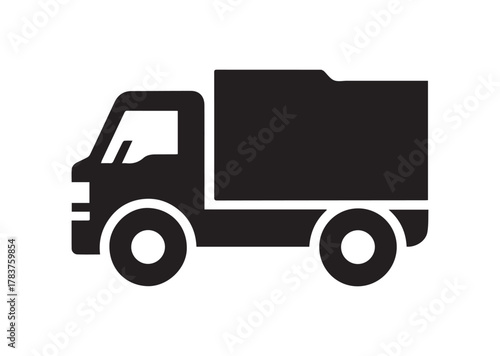 Truck icon, Truck solid vector